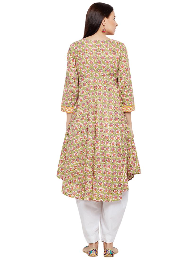 Asymmetric printed kurta - 15622416 - Zoom Image - 3