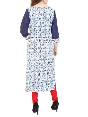 Printed straight kurta - 15622633 - Standard Image - 3