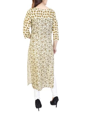 Printed straight kurta - 15622635 - Standard Image - 3