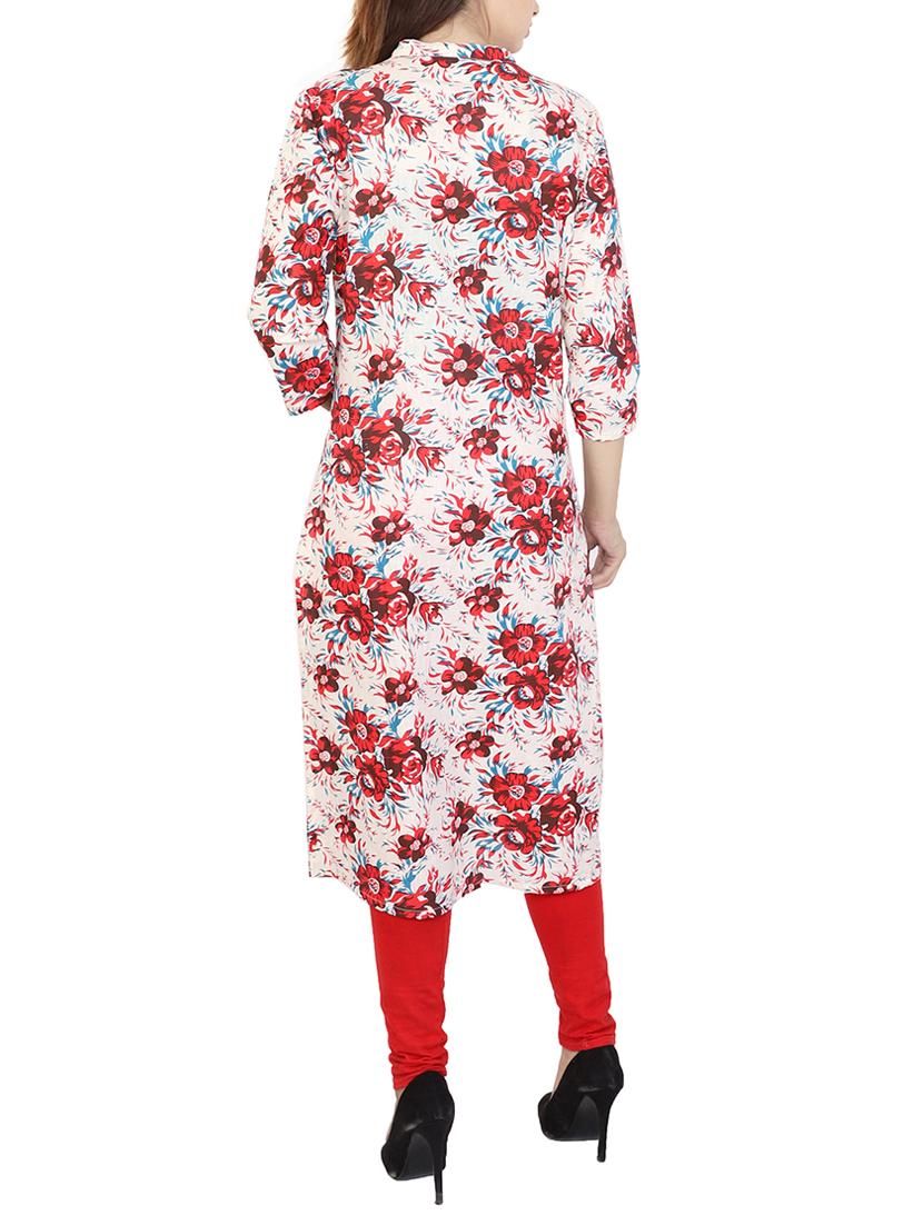 Printed straight kurta - 15622637 - Zoom Image - 3