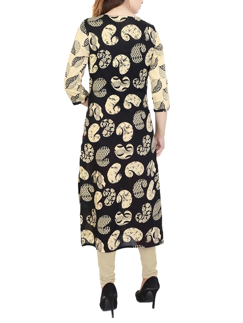 Paisley straight kurta - 15622640 - Zoom Image - 3