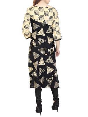 Geometrical straight kurta - 15622641 - Standard Image - 3