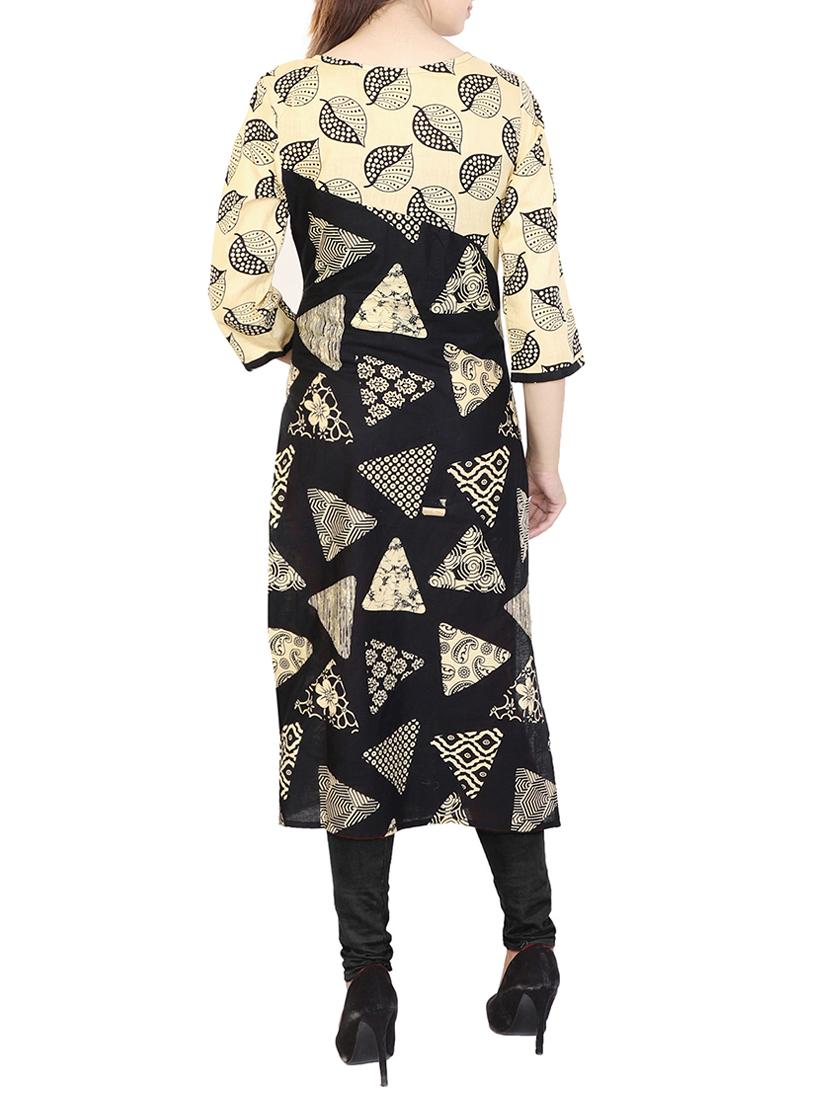 Geometrical straight kurta - 15622641 - Zoom Image - 3