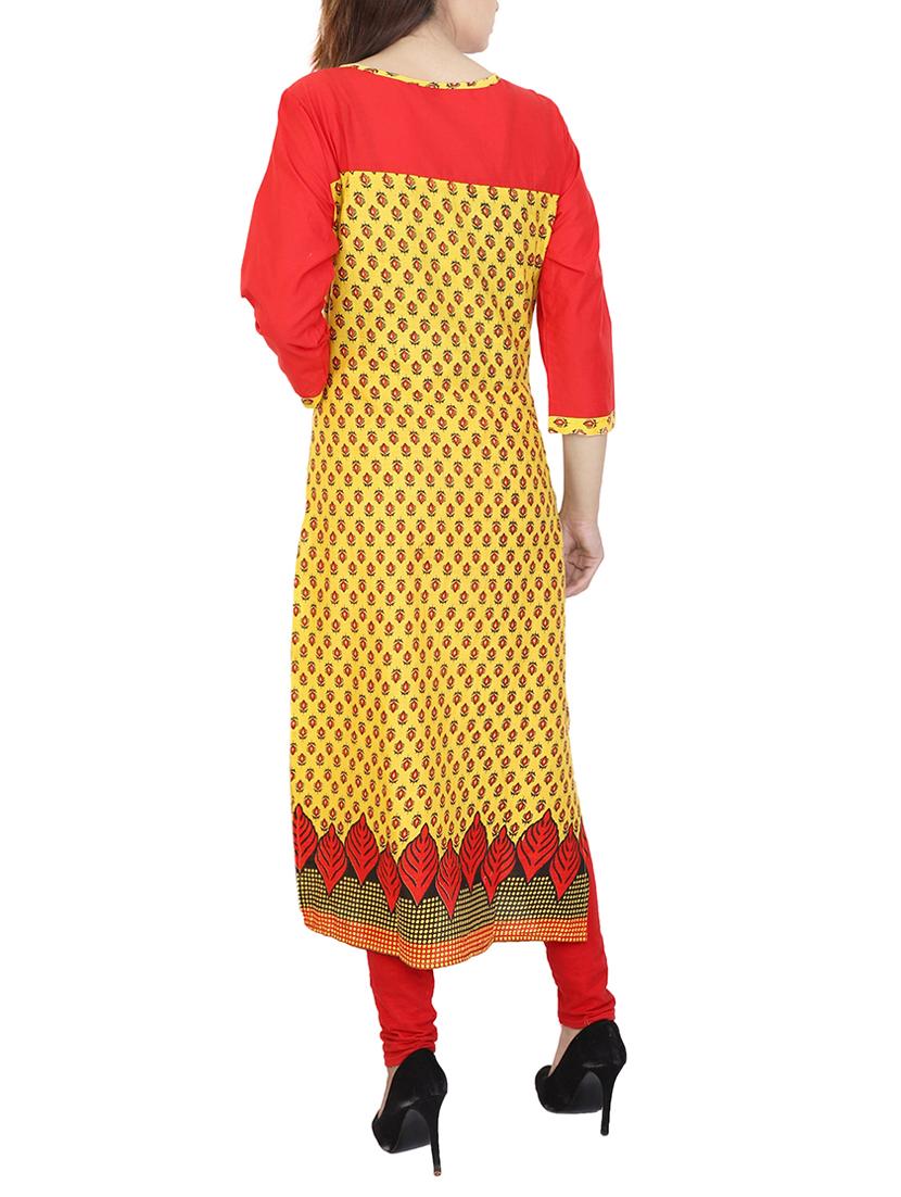 Printed straight kurta - 15622646 - Zoom Image - 3