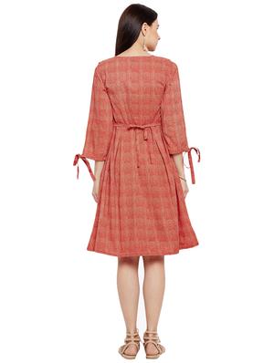 Printed a-line dress - 15623365 - Standard Image - 3