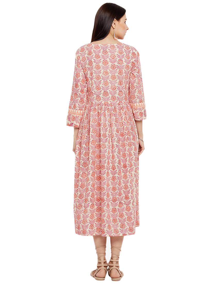 Printed a-line dress - 15623366 - Zoom Image - 3