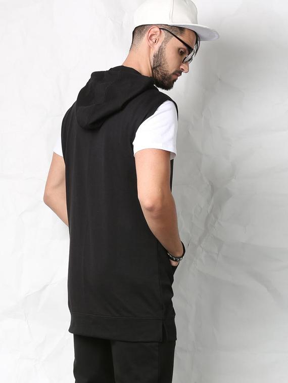 black polyester sweatshirt - 15623455 - Zoom Image - 3