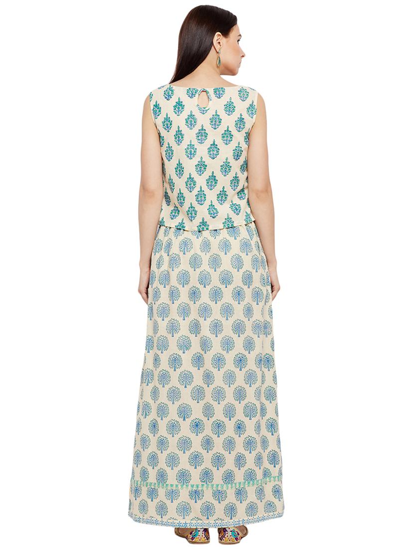 Pintucks printed skirt top set - 15623536 - Zoom Image - 3