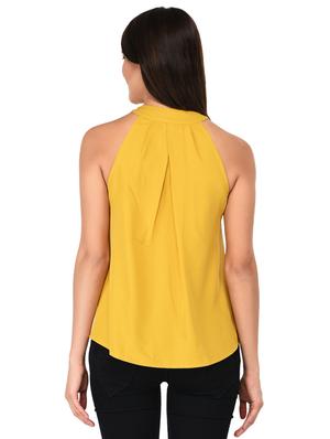 gathered detail mock neck top - 15623569 - Standard Image - 3