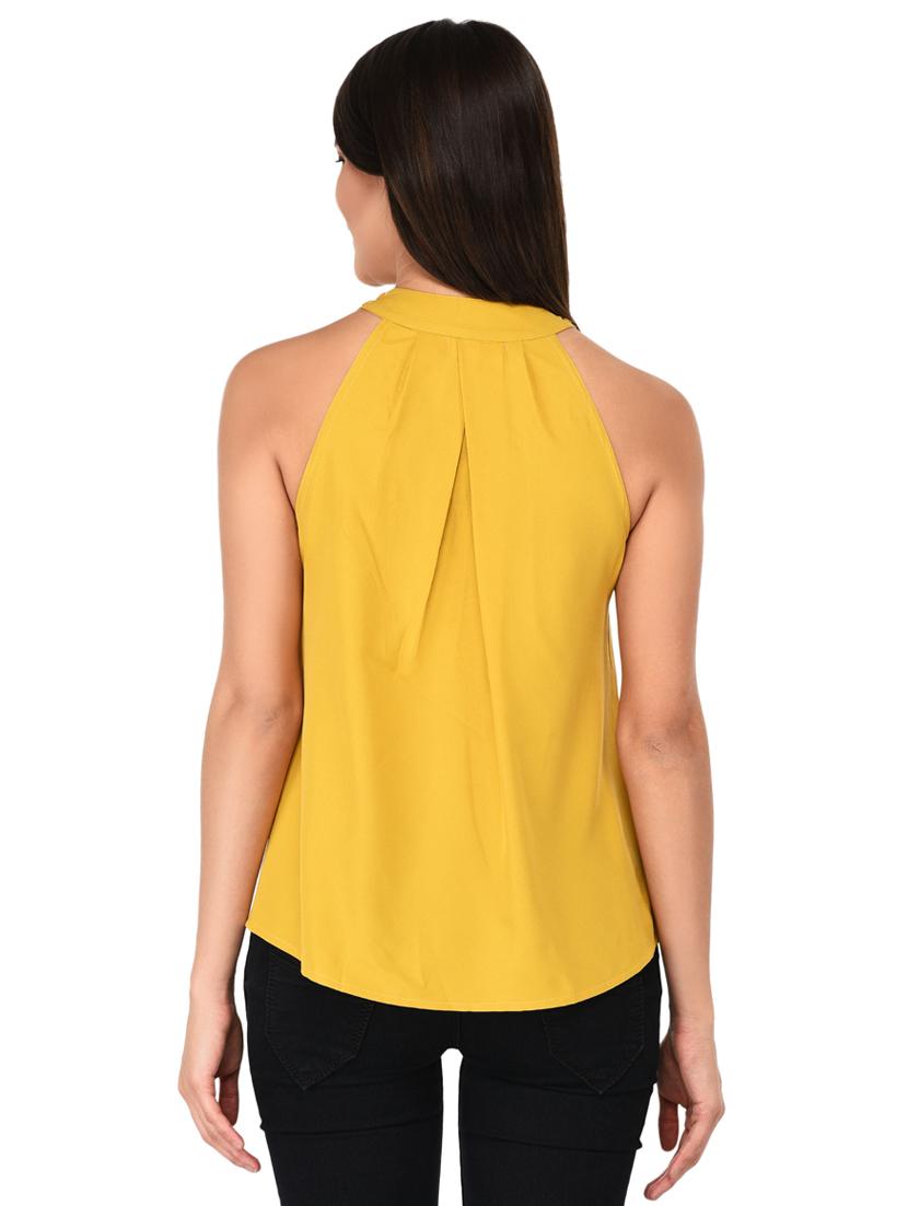 gathered detail mock neck top - 15623569 - Zoom Image - 3