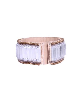 silver crystal cuff bracelet - 15623637 - Standard Image - 3