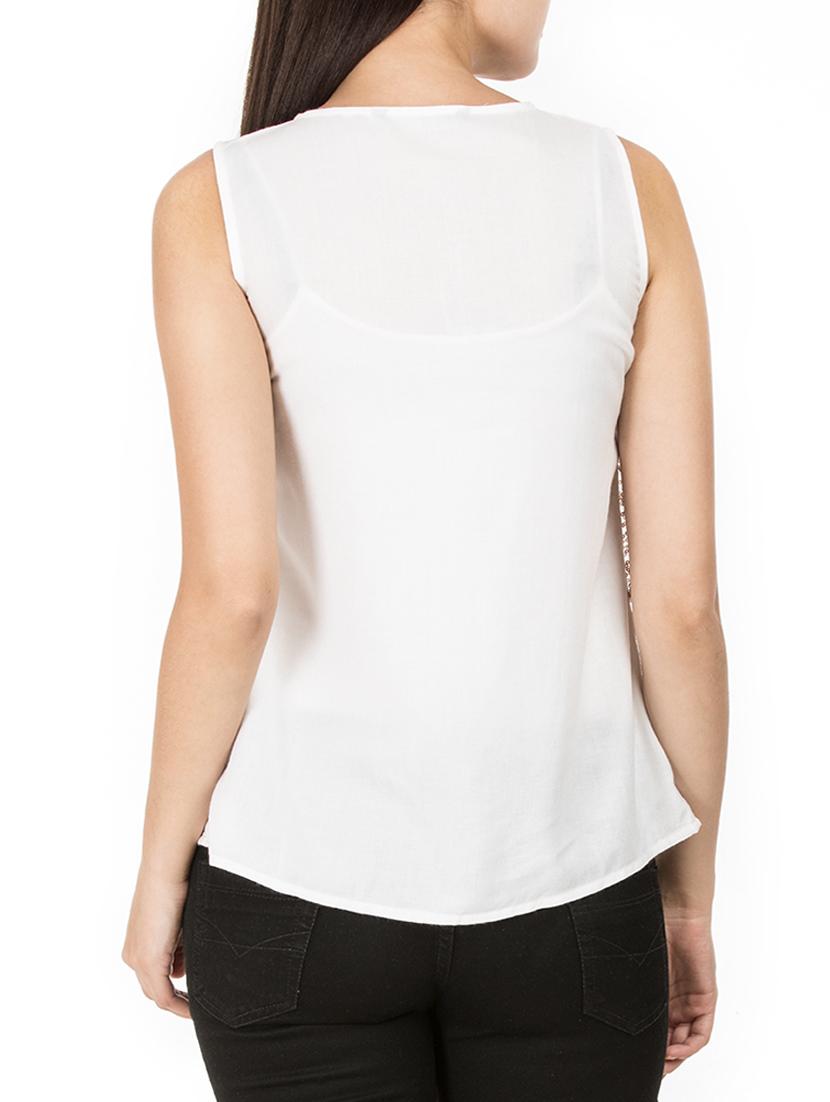 sequined mesh overlay top - 15623868 - Zoom Image - 3