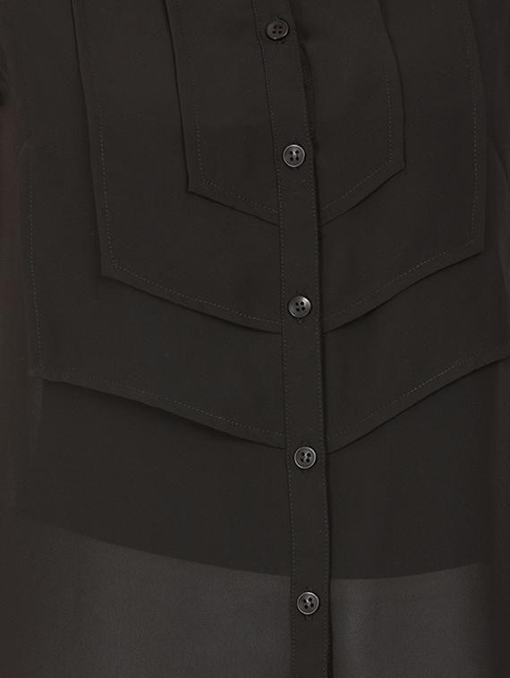 button up sheer top - 15623871 - Zoom Image - 3