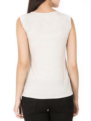 crochet overlay asymmetric top - 15623873 - Standard Image - 3