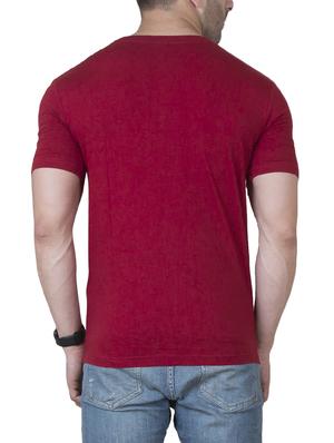 maroon cotton t-shirt - 15624594 - Standard Image - 3