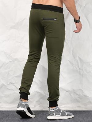 green cotton joggers - 15625037 - Standard Image - 3