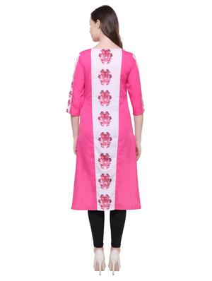 Digital print straight kurta - 15625061 - Standard Image - 3