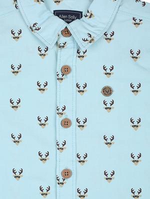 blue cotton shirt - 15625169 - Standard Image - 3