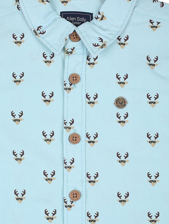blue cotton shirt - 15625169 - Zoom Image - 3