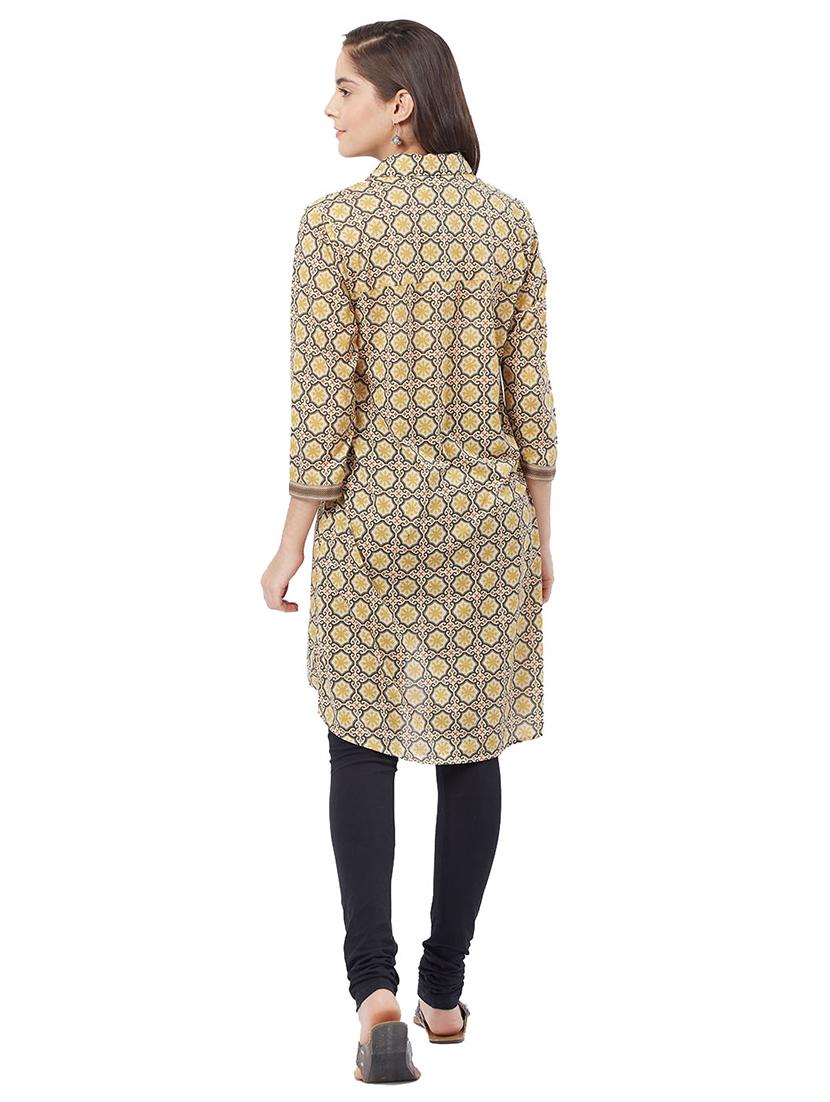 High low printed kurta - 15625186 - Zoom Image - 3