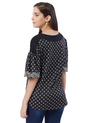gathered detail asymmetric top - 15625193 - Standard Image - 3