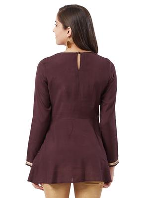 embroidered flared kurti - 15625194 - Standard Image - 3