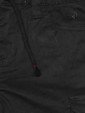 black cotton blend jogger - 15625242 - Standard Image - 3