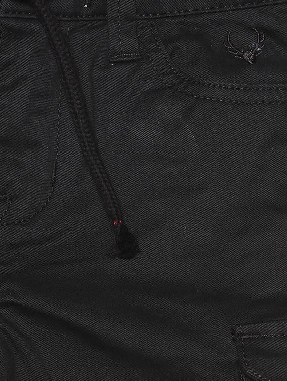 black cotton blend jogger - 15625242 - Zoom Image - 3