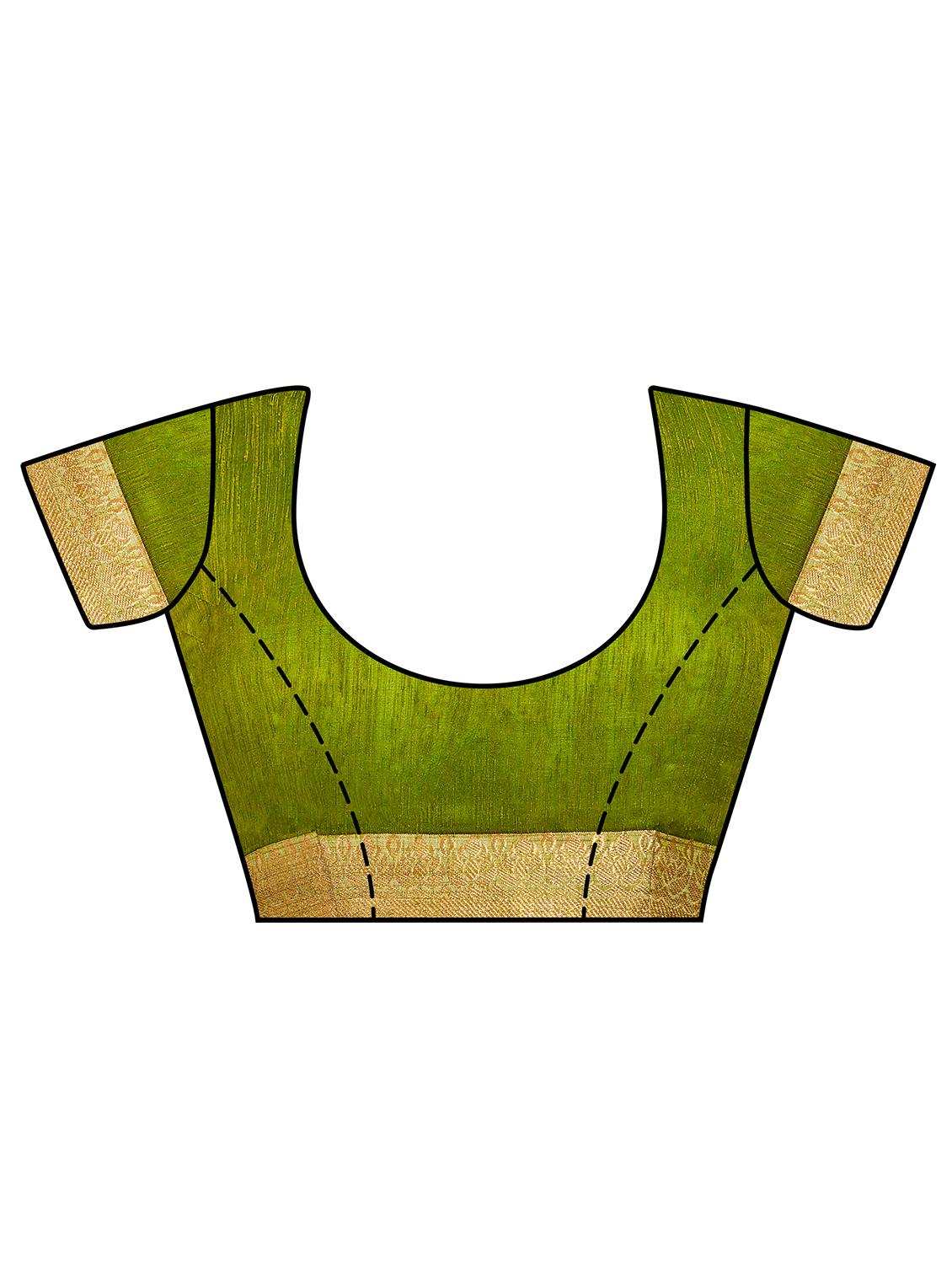 conversational border linen woven saree with blouse - 15625384 - Zoom Image - 3