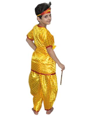 yellow polyester krishna costume - 15625639 - Standard Image - 3