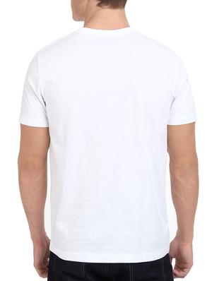 white cotton chest print tshirt - 15625710 - Standard Image - 3