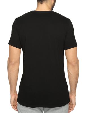 black cotton chest print tshirt - 15625715 - Standard Image - 3