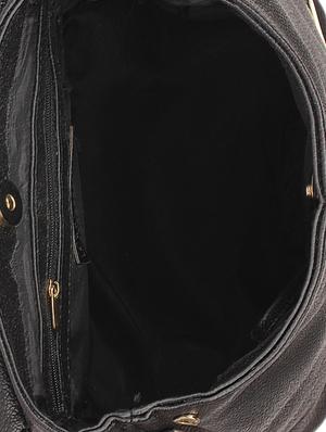 black leatherette (pu) fashion backpack - 15625751 - Standard Image - 3