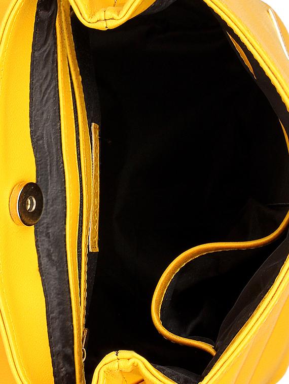 yellow leatherette (pu) fashion backpack - 15625754 - Zoom Image - 3