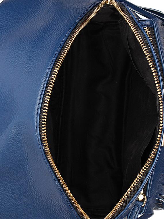blue leatherette (pu) fashion backpack - 15625758 - Zoom Image - 3