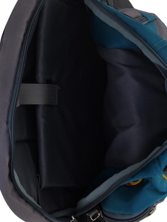 blue cotton polyester blend regular backpack - 15625771 - Zoom Image - 3