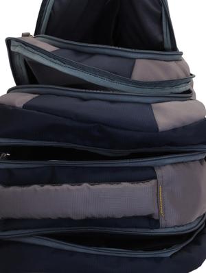 blue cotton polyester blend regular backpack - 15625772 - Standard Image - 3