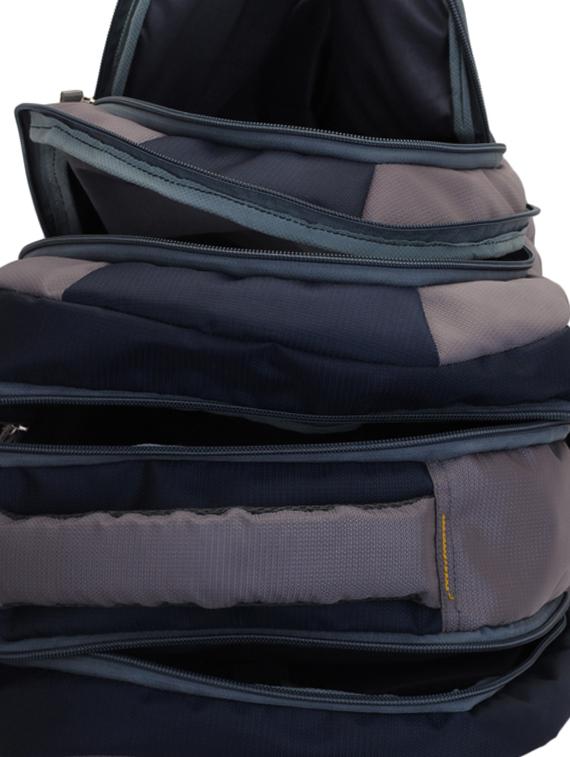 blue cotton polyester blend regular backpack - 15625772 - Zoom Image - 3