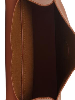 tan leatherette (pu) regular sling bag - 15625840 - Standard Image - 3
