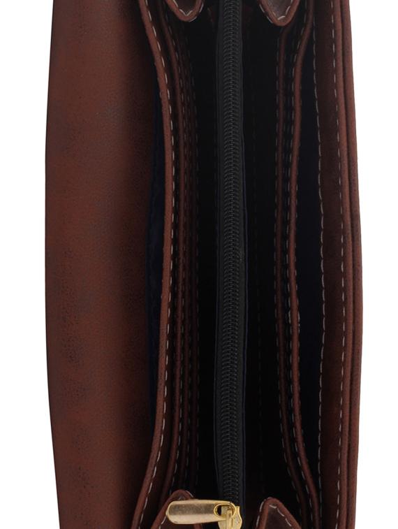 brown leatherette (pu wallet - 15625841 - Zoom Image - 3