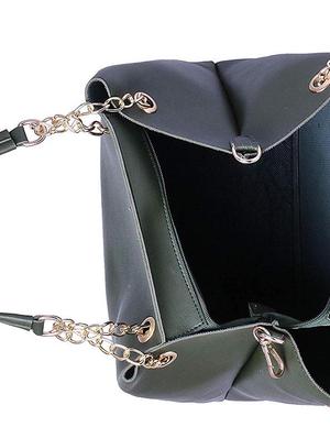 black leatherette (pu) regular tote - 15625995 - Standard Image - 3