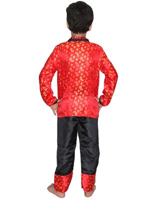 red polyester costume - 15626169 - Standard Image - 3