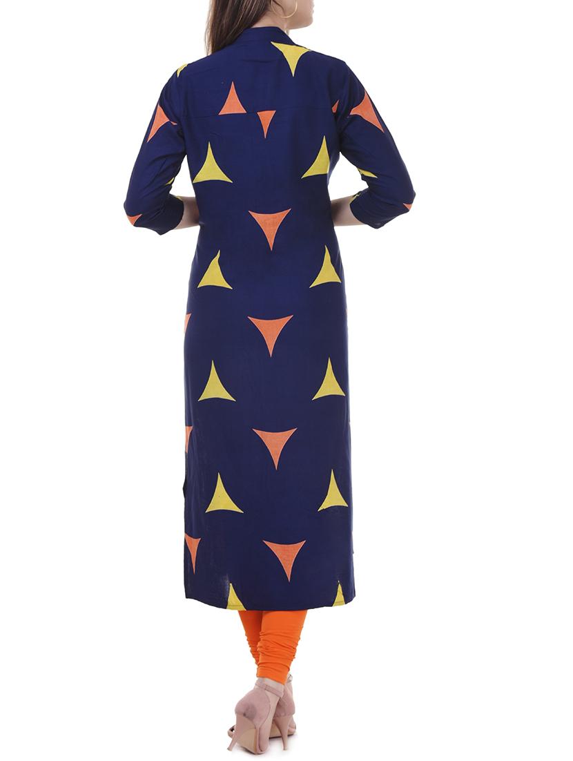 multi rayon straight kurta - 15626360 - Zoom Image - 3