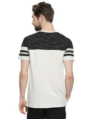 beige cotton chest print t-shirt - 15627284 - Standard Image - 3