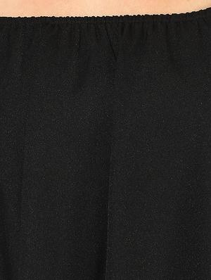 ruffled overlay high slit dress - 15627901 - Standard Image - 3