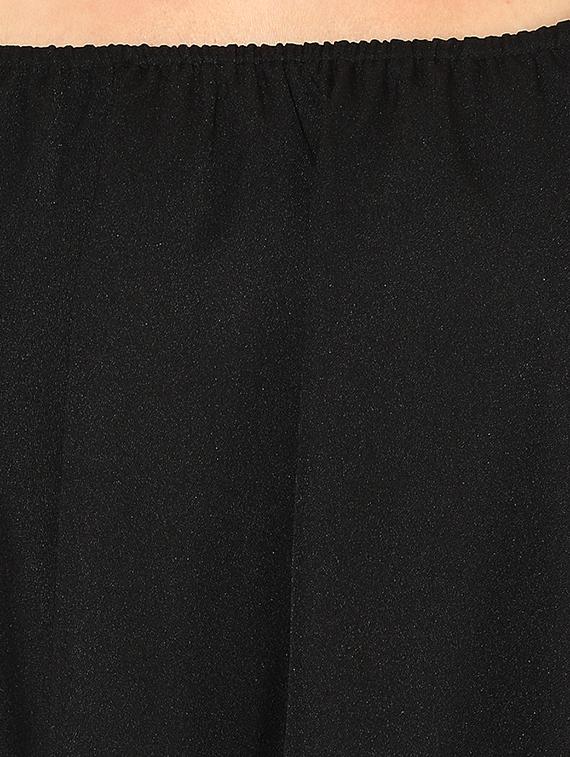 ruffled overlay high slit dress - 15627901 - Zoom Image - 3