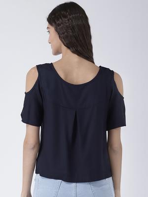 criss cross detail back pleat top - 15627958 - Standard Image - 3