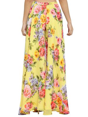 high waist floral flared palazzo - 15628083 - Standard Image - 3