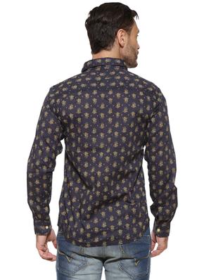 black cotton casual shirt - 15628468 - Standard Image - 3