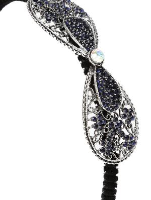 Golden Peacock Women Black Bow Detail Embellished Hairband - 15628651 - Standard Image - 3